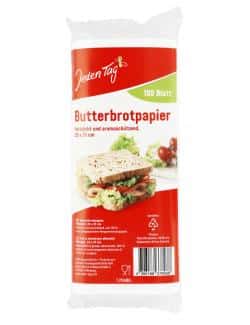 Jeden Tag Butterbrotpapier Blätter