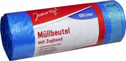 Jeden Tag Müllbeutel mit Band 120 Liter