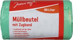 Jeden Tag Müllbeutel mit Zugband 60 Liter