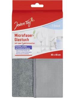 Jeden Tag Microfaser Glastuch